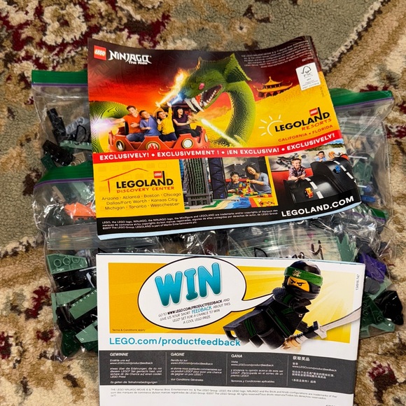 LEGO Ninjago Movie Green and Black Dragon Set - Picture 4 of 5